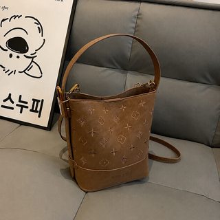 올드 플라워 사치 버킷백 크로스백 여성 고급감 2026 신상 패션 핸즈무늬 소