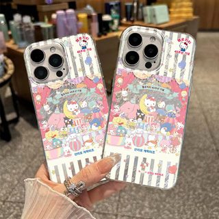산리오 아이폰 케이스 투명 카툰 캐릭터 충격방지 풀커버 케이스 iPhone 7~17