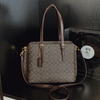 C집 신형 토트 MOLLIE TOTE 노화 경사 고품질 브랜드 크로스 통근 숄더 핸드백