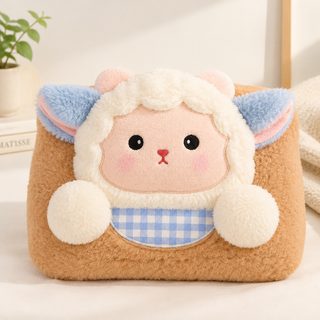충전식 온수 찜질팩 복부 보온 동물 인형 커버