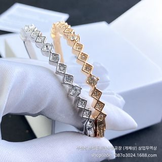 GVC 지아가오 여성 사각 웨이브 팔찌 패션 손목 밴드 출퇴근 데일리 액세서
