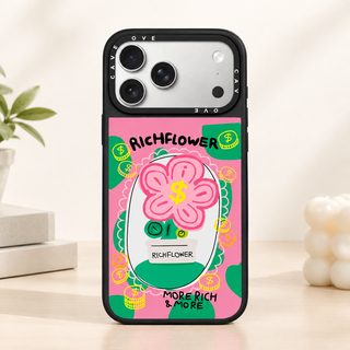 RICHFLOWER 돈 꽃 금에 꽃 추가 적용 애플 17promax 휴대전화 케이스 16 창의 15 마