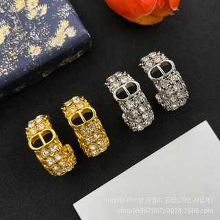 공장 도매 D집 돼지코 CD 자모 다이아몬드 귀걸이 크로스보더 인기 클래식