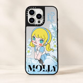 C가 몰리 MOLLY 꽃은 애플 16promax 휴대전화 케이스 아이폰17PRO 캐릭터 15개성을