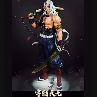 귀멸의 칼날 12귀월 캐릭터 PVC 피규어 애니메이션 장식 모형 30cm