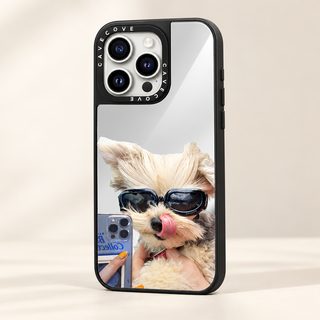 셀카 고양이 적용 애플 16promax 휴대전화 케이스 아이폰17promax 귀엽다 14/13ins