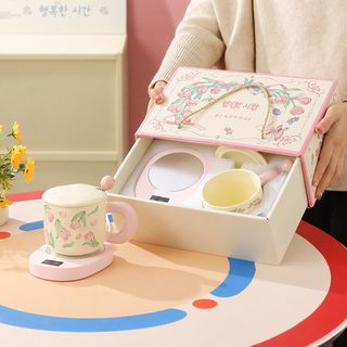 中秋节礼品公司活动礼物杯子伴手礼恒温马克杯礼盒开业送客户回礼