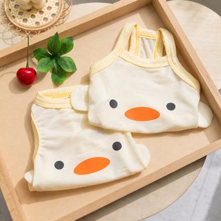 강아지 여름옷 반려동물 조끼 캐미솔 통기성 귀여운 캐릭터 강아지 의류