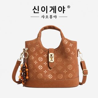 크로스보더 2026 신형 대용량 핸드백 패션 통근 크로스백 여성 백합 숄더 토