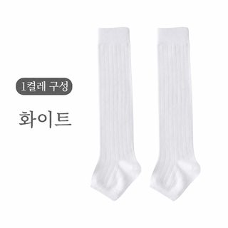 여성용 레그워머 봄여름 얇은 골지 대나무섬유 통기성 하프풋 종아리 양말