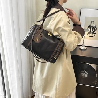 숄더백 단색 크로스백 보스턴 베개백 통근 핸드백 대용량 가방ak 대외무역
