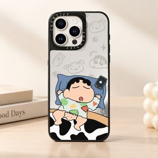 C집 귀여운 잠꾸러기 짱구 적용 애플 17/16pro 휴대전화 케이스 아이폰 15일계