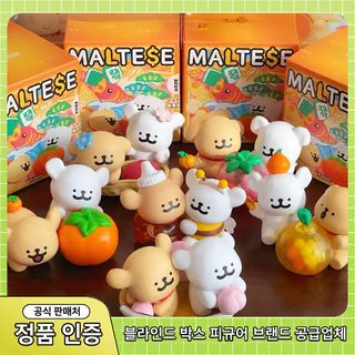 정품 라인 강아지 행운 멍멍 시리즈 블라인드 박스 붐 놀이 주변 귀여운 피