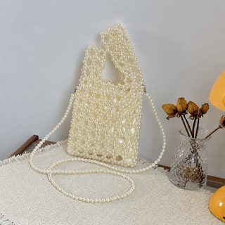 진주 DIY 여성 휴대폰 크로스백 2026 봄여름 미니 동전지갑 데일리 숄더백