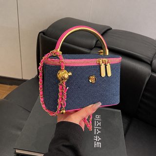 2026 신상 트렌드 심플 패션 캐주얼 bags 크로스보더 데님 가벼운 숄더 크로스