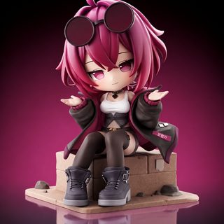 붕괴 스타레일 카프카 SD 앉은 자세 미소녀 PVC 피규어 14cm 장식용 모형