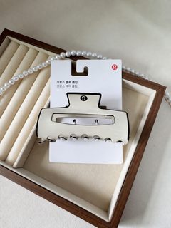 여성 아세테이트 헤어 집게핀 lulu 스타일 올림머리 반묶음 포니테일용