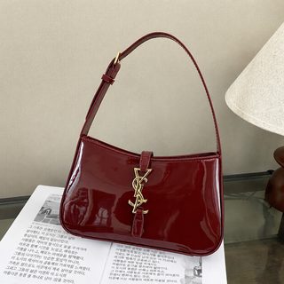 고급감 작은 겨드랑이 가방 트렌디한 아가씨 밝은 가죽 한국계 bags 바게트