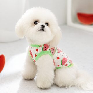 여름 강아지 고양이 메쉬 조끼 소형견 통기성 털 날림 방지 애견옷