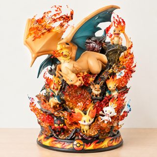 바오커멍 수계 화계 초계 스프레이 화룡꼬부기 초몽 가족통 발광 진화조 GK 핸드메이드 장식품