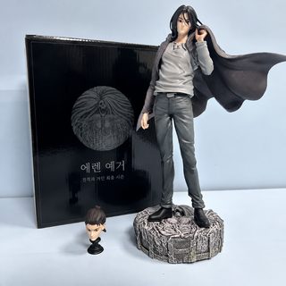진격의 거인 GK Chikara 장발 에렌 더블 헤드 30cm PVC 조립식 피규어 컬러박스