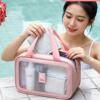 세면가방 방수 휴대용 투명 신상 파우치 건습 분리 목욕욕 주머니 수영 수