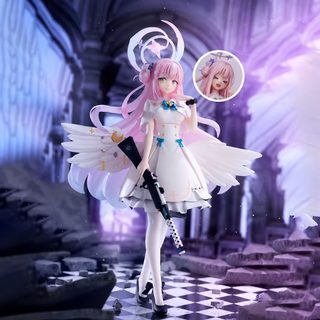 블루 아카이브 미소노 미카 미소녀 피규어 26cm PVC 조립식 캐릭터 장식 모형