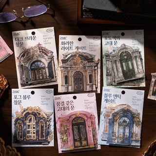 悦真文创鎏金门廊diy贴纸手帐贴纸 跨境儿童贴纸手账贴纸手帐素材