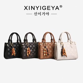 2026 신상 여성 빈티지 프린트 토트백 대용량 출퇴근 숄더백 데일리 손가방