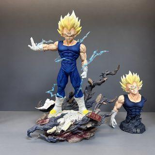 新款手办七龙珠魔化贝吉塔动漫+半身像 手办玩具桌面摆件模型