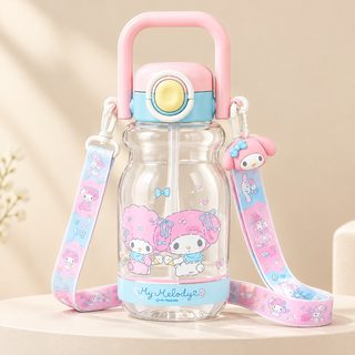 캐릭터 트라이탄 빨대 물병 휴대용 원터치 학생용