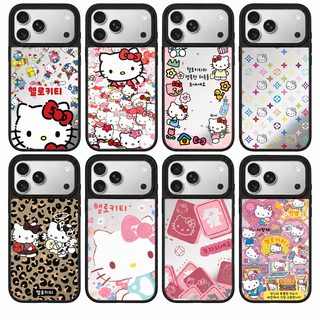 산리오 애플 아이폰 거울 자석 케이스 iPhone 18 Pro Max부터 13/14 호환