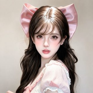 프렌치 새틴 리본 헤어핀 발레코어 뒷머리 로리타 공주 헤어 액세서리