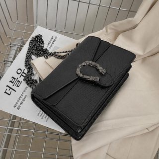 여성 체인 숄더 크로스백 2026 신상 PU 디오니소스 스타일 사각 데일리백