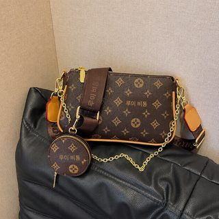 여성 브랜드 통근 프린트 자모 가방 여성 신상 노화 소수 백합 고급감 크로