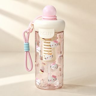 차 거름망 스트랩 휴대용 빨대 물병 650ml
