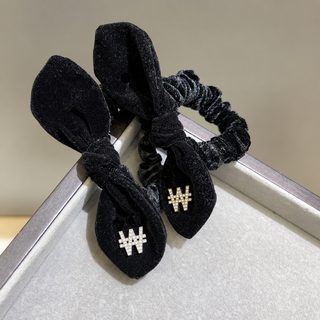패션 빈티지 캐시미어 리본 헤어링 하이 포니테일 대장 링 삼녀 묶음 로프 레드 헤어끈 헤어 액세서리