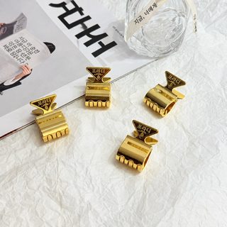 클래식 신형 P 스타일 역삼각 메탈 상어 집게핀 여성 헤어클립 올림머리 액