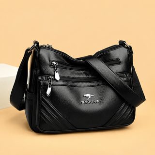 중년 여성 엄마 가방 PU 소프트 사각 숄더백 심플 데일리 크로스백 2026 여름