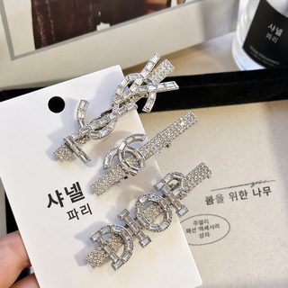 고급 크리스탈 헤어핀 풀스톤 오리부리 집게핀 버드나무 숲 디자인 여성 헤