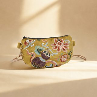 신상 에스닉 자수 3포켓 클러치 크로스백 겸용 동전지갑 휴대폰 열쇠 가방