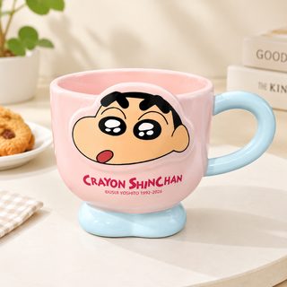 귀여운 캐릭터 도자기 머그컵 380ml 홈카페 커피잔