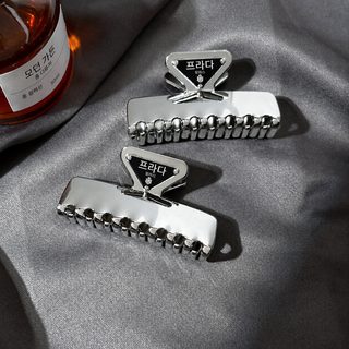 P 집 머리핀 신상 합금 상어 집게 고급감 집게 머리핀 합금 역삼각 자모 머