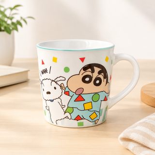 캐릭터 도자기 머그컵 300ml 사무실 커피잔 손잡이 물컵