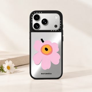 북유럽 플라워 프린트 미러 아이폰 아크릴 하드 케이스