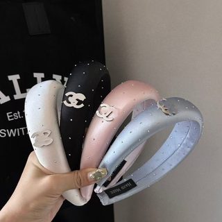 플래시 드릴 소향풍 티타늄 강단면 펄 머리띠 정교한 기질 달콤한 머리띠