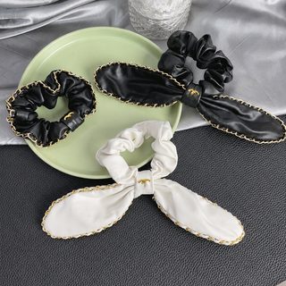 대멱미 같은 작은 향기 토끼 귀 작은 양가죽 대장 머리띠 여자 패션 심플 빈티지 머리끈 머리장식