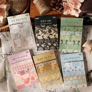 悦真清风予你便签纸无粘性素材纸 跨境diy便签本无粘性手帐素材本