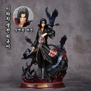 고급형 양두 까마귀 우치하 이타치 아카츠키 GK 피규어 PVC 25cm 박스형 애니