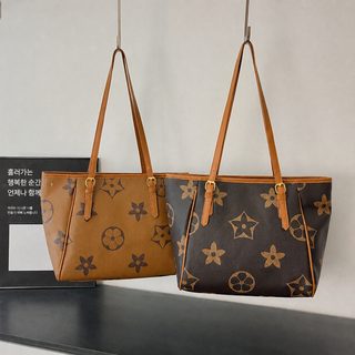 2026 신상 빈티지 질감 올드 플라워 토트백 여성 대용량 백팩 숄더 크로스백